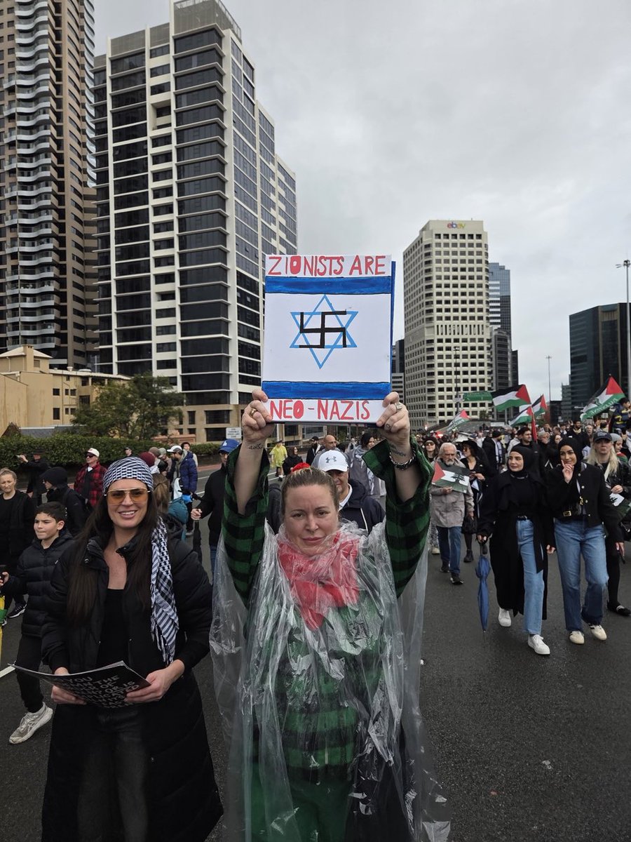 It’s amazing that Muslims and white woke liberals can co-opt something as tragic as the Holocaust and parade around holding up Nazi imagery while accusing Jews of being nazis. Yet, holding a sign in public that says you love Jesus can get you arrested for public disturbance.