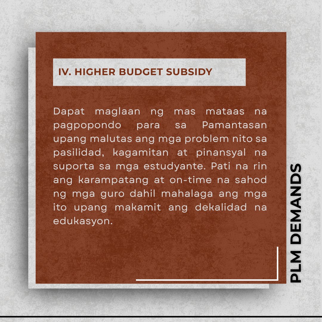 STANDPLM's tweet photo. Isinusulong ng mga iskolar ng Pamantasan ng Lungsod ng Maynila ang makabuluhang pagbabago sa loob ng unibersidad, pagbabagong nakasentro sa karapatan, kapakanan, at dignidad ng bawat iskolar ng bayan. ✊ https://t.co/67RdxEqWwc