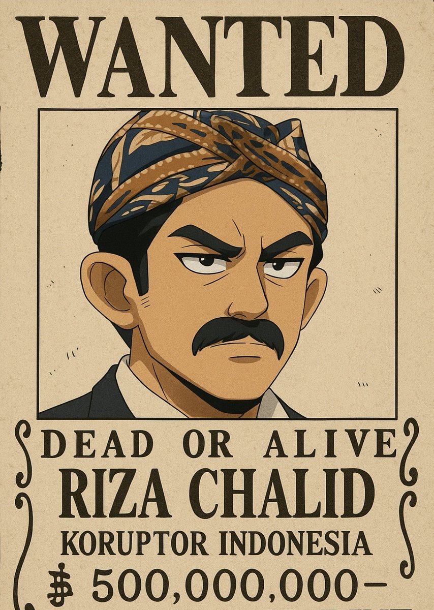 Riza Chalid masuk buronan di one pieces 😬💲💲