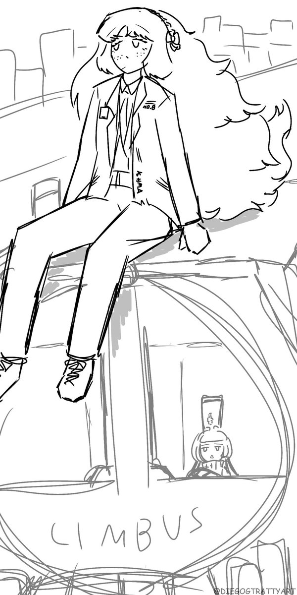 Haven't quite returned to the art senses yet, so I'll post a recent doodle for now. No need for a GPS when you have a compass.

#limbuscompany #limbus_company