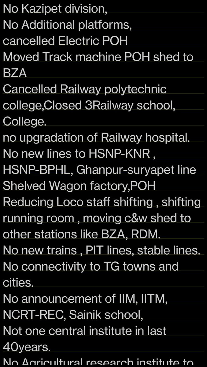<a href="/BharathMBNR/">MBR</a> <a href="/RowdyNirup/">ROWDY N I R U P ☀️</a> @sonofaoarna Central govt ignorance towards warangal , only for warangal .. if we pick central schemes and investments list is even more ..