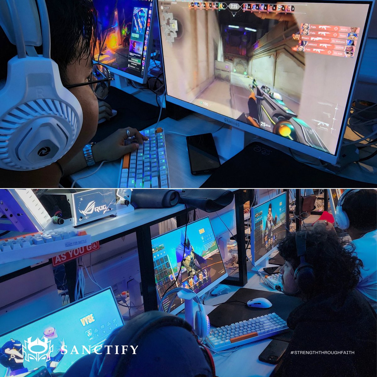 STFSanctify's tweet photo. Some snaps from Marv's Gaming Hub Valorant Tournament! ๐ท
#STFSanctify #StrengthThroughFaith https://t.co/EofxcijNKs