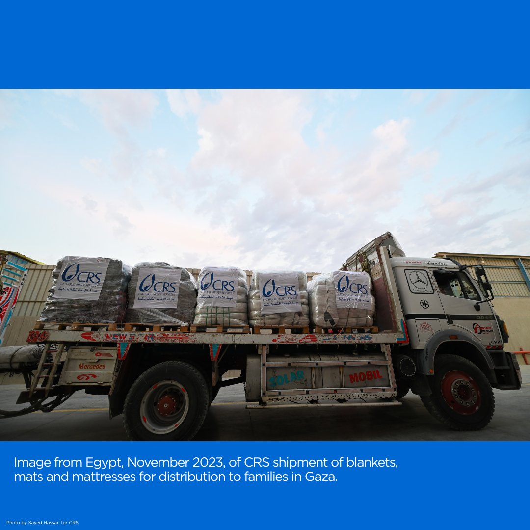 CatholicRelief's tweet photo. For decades, CRS has worked in #Gaza—working with local communities, the Church, and partners. Our supply lines are ready. We’re on the ground in both the north and south. Since October 2023, we’ve reached 1.7M+ people—and we’re ready to do more. https://t.co/VjyhMQ916r. https://t.co/LeuWY5KxhL