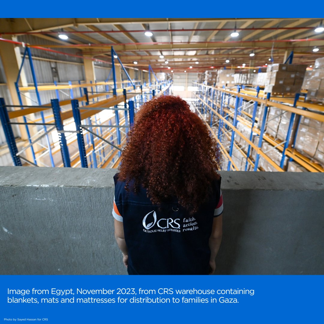 CatholicRelief's tweet photo. For decades, CRS has worked in #Gaza—working with local communities, the Church, and partners. Our supply lines are ready. We’re on the ground in both the north and south. Since October 2023, we’ve reached 1.7M+ people—and we’re ready to do more. https://t.co/VjyhMQ916r. https://t.co/LeuWY5KxhL