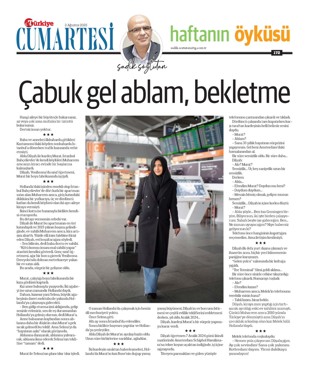 sadiksoztutan's tweet photo. Dünyanın en saçma sözlerinden biri şudur:
“Sen dost edinmeye bak, düşmanını annen bile doğurur.” 
Arada kötüler çıksa da bu ailenin kıymetini bozmaz.
.
Neyse, hafta sonunun kısa öyküsüne buyurun:

https://t.co/NaAIdGU3M1 https://t.co/rB3KPNRHc4