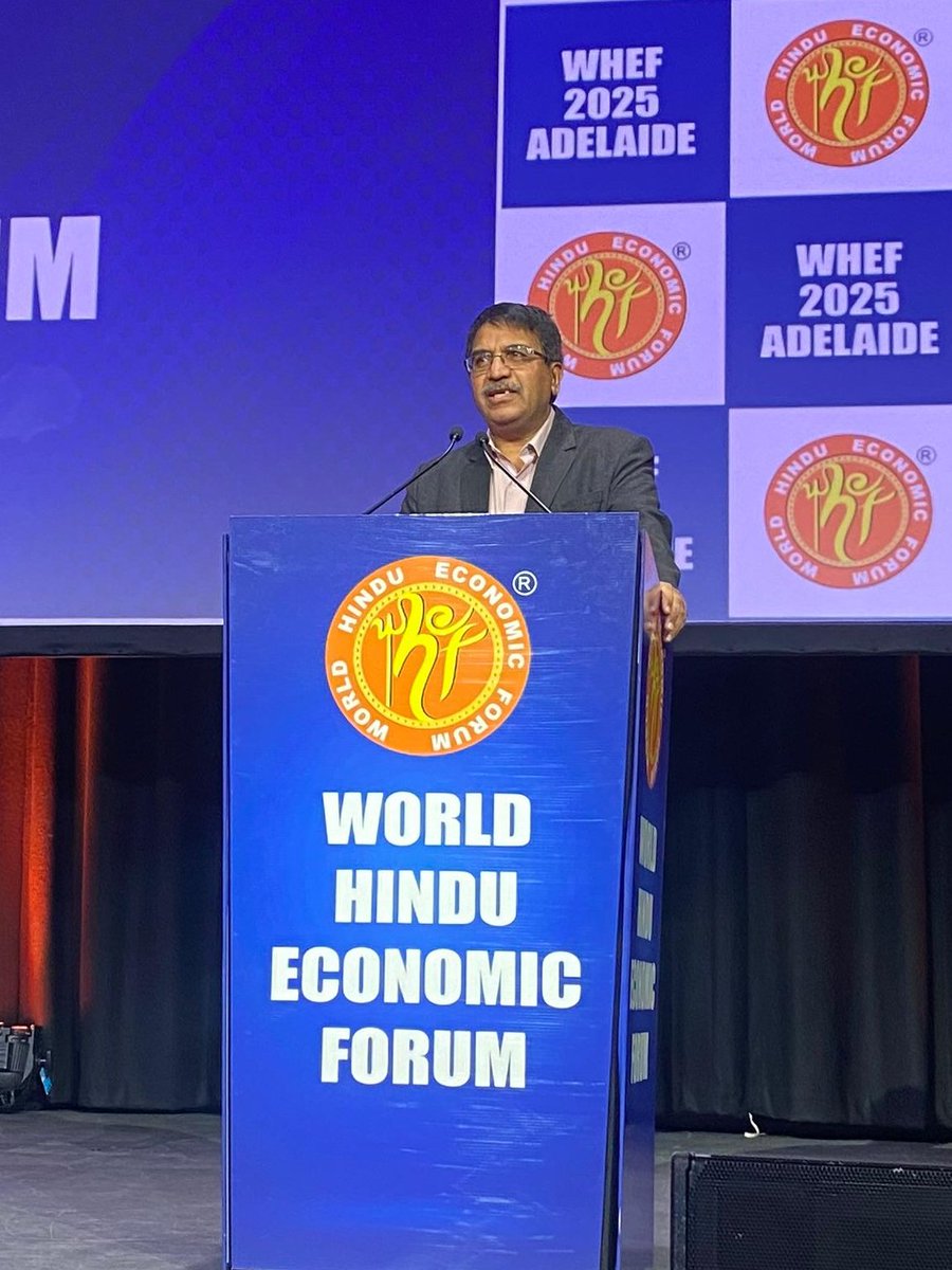 🌱⚡Session 10: 

Professor Guna Magesan, President of the Hindu Council of New Zealand, chaired an impactful session on:

Powering the Green Economy: Balancing Energy Demand and Supply for a Sustainable Future🌏🔋

#WHEF2025 #WHEF2025Adelaide