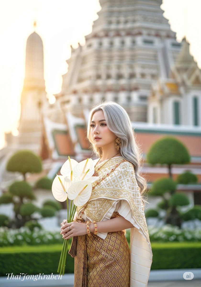 JKraben's tweet photo. #TraditionalThaiDress #ChudThai #AIArt https://t.co/9zL6NkPxRI