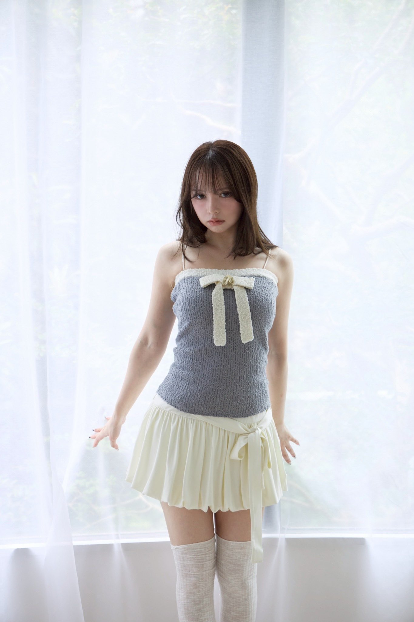 スカート andmary Lindsay balloon skirt White andmary on X: 