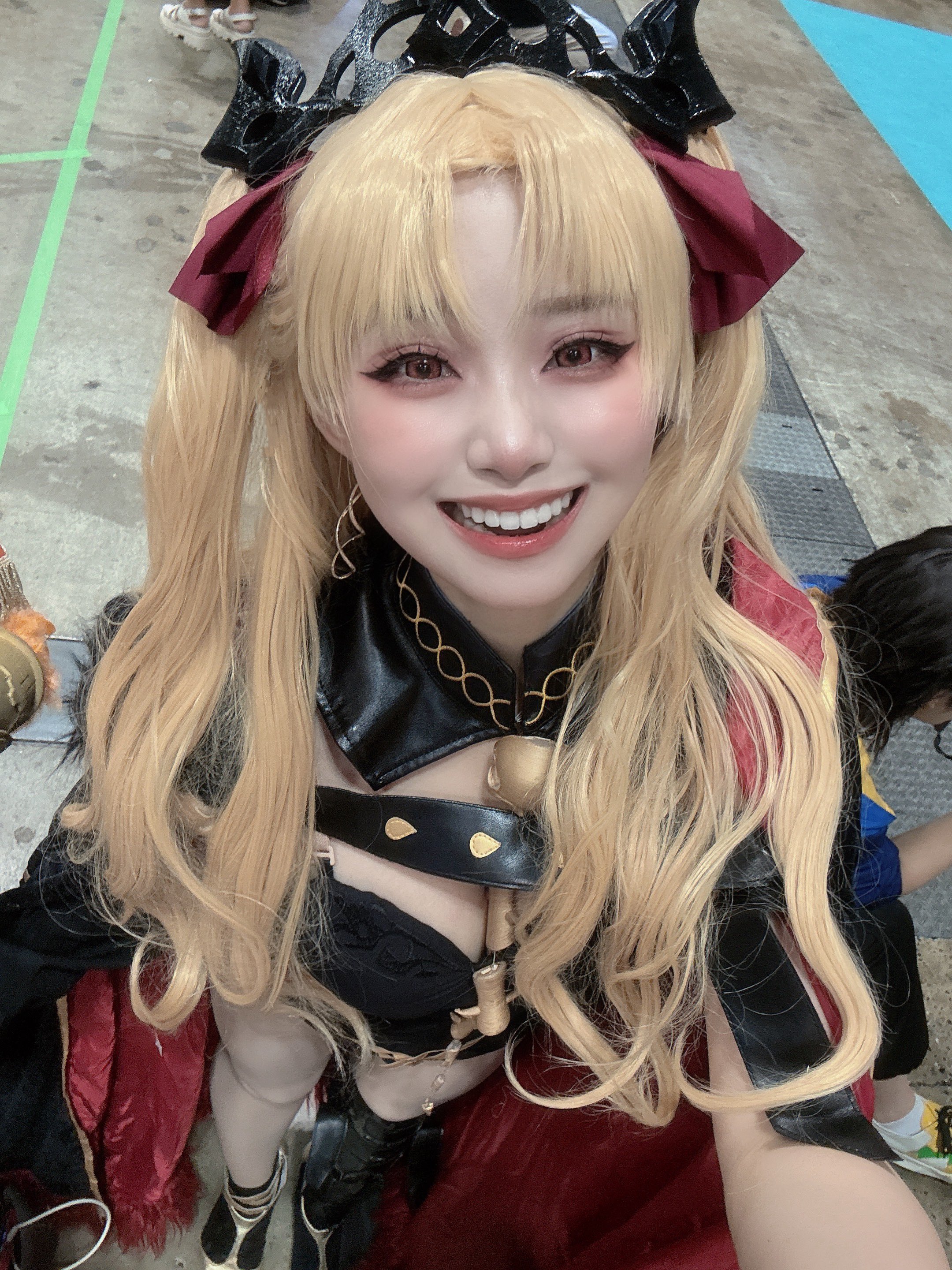 あこ❤ オープンジップフェイクレイヤーアシンメトリーチェック柄シャツ