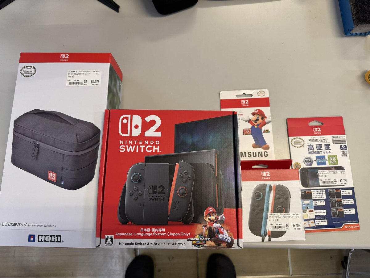 suisho_es's tweet photo. ようやくSwitch2を手に入れることができました！これからイベントで使っていきます！

#倉敷翠松 #Switch2 https://t.co/uQQrM9EApe