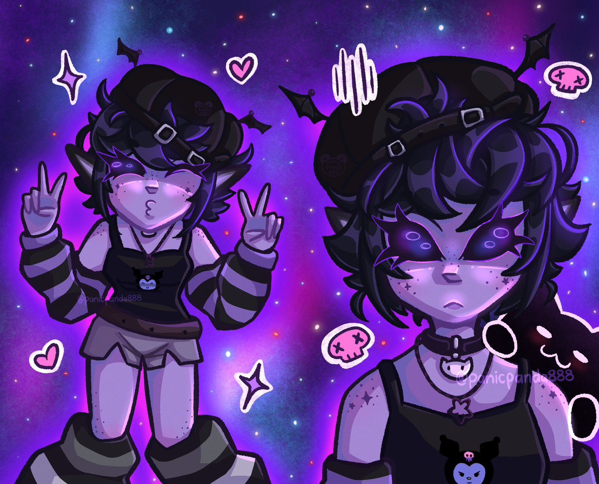 pandaa_pixie's tweet photo. @TapeDoodles some of my most recent work from artfight :3 💜💜 https://t.co/hHN64hh1u6
