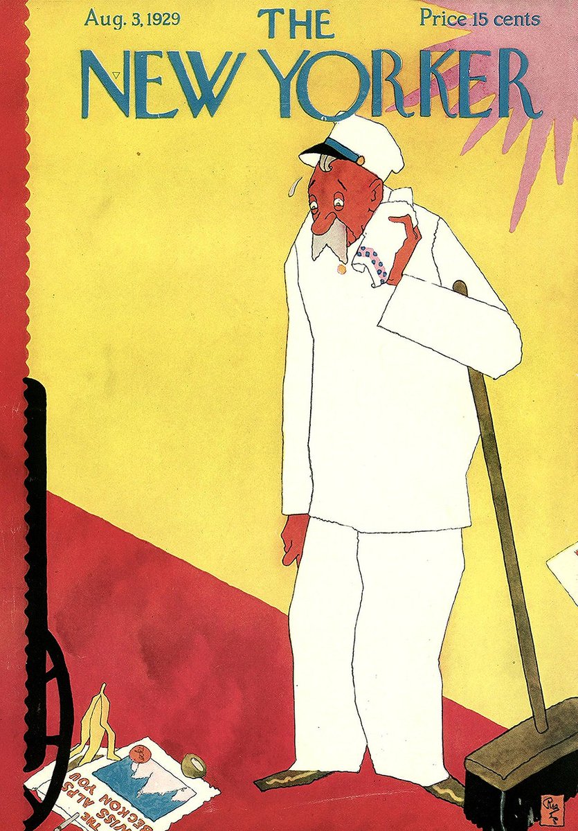 LRonLacy's tweet photo. #OTD in 1929
(Heat wave - and ‘the Swiss Alps beckon’.)
Cover of The New Yorker, August 3, 1929
Gardner Rea
#TheNewYorkerCover #GardnerRea #heatwave #SwissAlps #Alps https://t.co/q9Kt6hLQrw