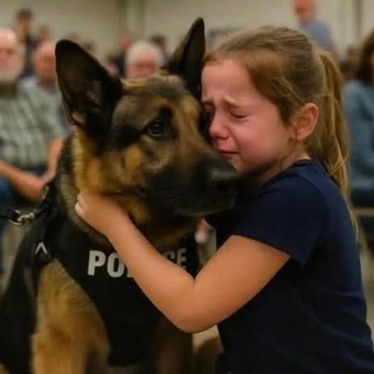 На фото - американская девочка Лиля, которая потеряла маму-полицейского, и пришла на Аукцион выкупить собаку, которая несла службу вместе с мамой. После торжественной церемонии провода на пенсию, в некоторых штатах служебные собаки попадают на Аукцион. Не удивляйтесь. Есть много,
