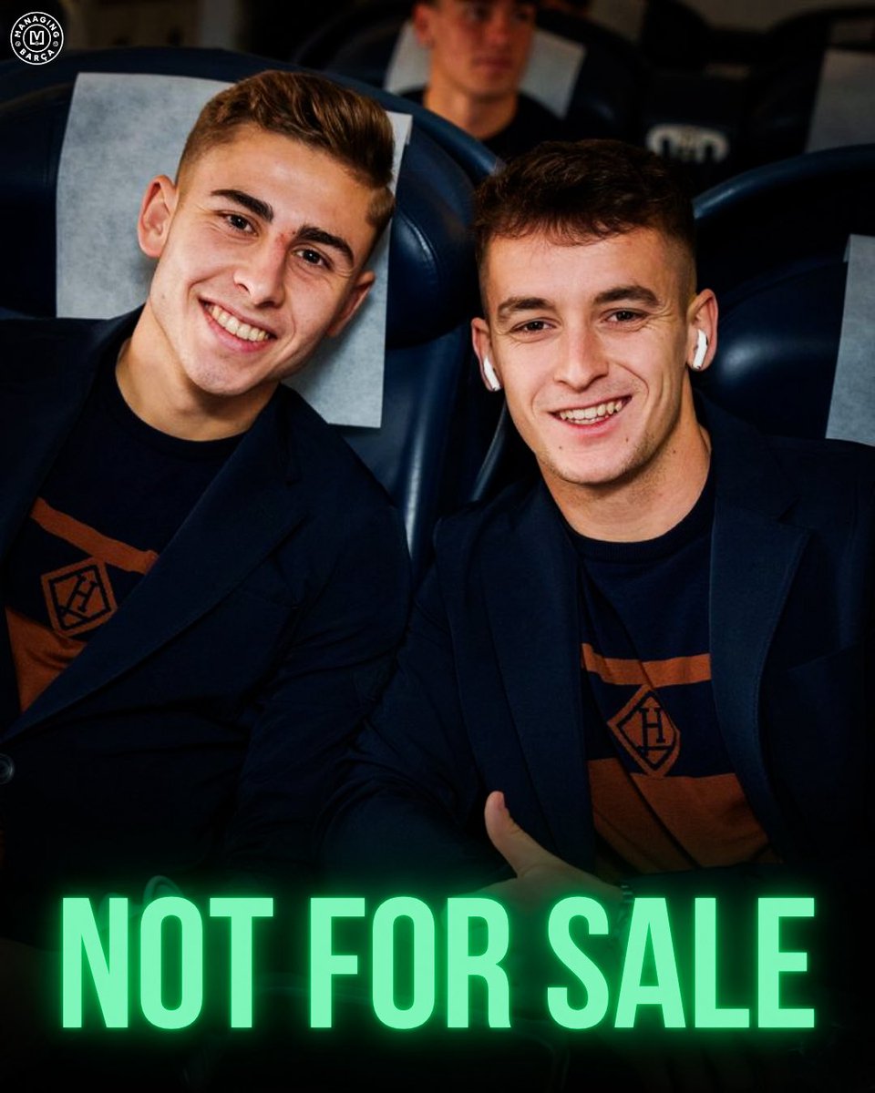 ManagingBarca's tweet photo. 🚨🚨🌕| BREAKING: FC Barcelona confirm that neither Marc Casado nor Fermin Lopez have been placed on the transfer market.

They are NOT for sale and the club trusts them entirely.

[@partidazocope] 🔵🔴⭐️ https://t.co/hljefkFiZ4