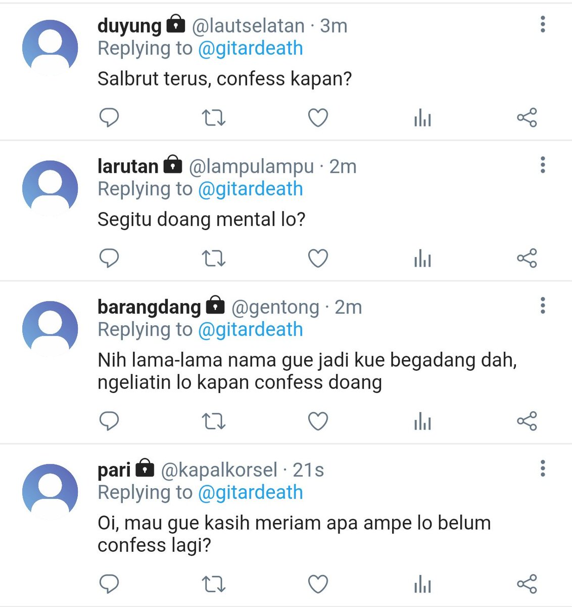 MilkteaTaro08's tweet photo. Ubi satu ini galak, giliran suruh confess malah pura-pura budek
#GaMar #GatotxMartis https://t.co/eGEE8RmHa4