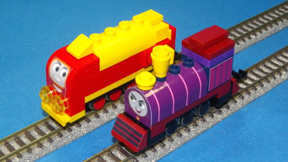 fujicco777's tweet image. きかんしゃトーマス
Nゲージ レゴトレイン GOGOトーマス トレイニアック
Thomas & Friends N Gauge LEGO Train AEG Trainiac
悪役のトレイニアックも作ってみました。
動力車をどのような形状にするのか考え中です。
#きかんしゃトーマス
#thomasandfriends
#AllEnginesGo
#LEGO