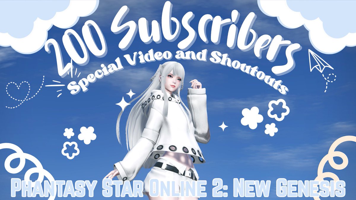 JarofHoneyNGS's tweet photo. 🍯 [PSO2:NGS] 200 Subscribers Special Video and Shoutouts 
🤍 #NGS #PSO2 #PSO2NGS
🐝 Video Link: https://t.co/FgayyYIoZa via @YouTube https://t.co/JBzj6eew4O