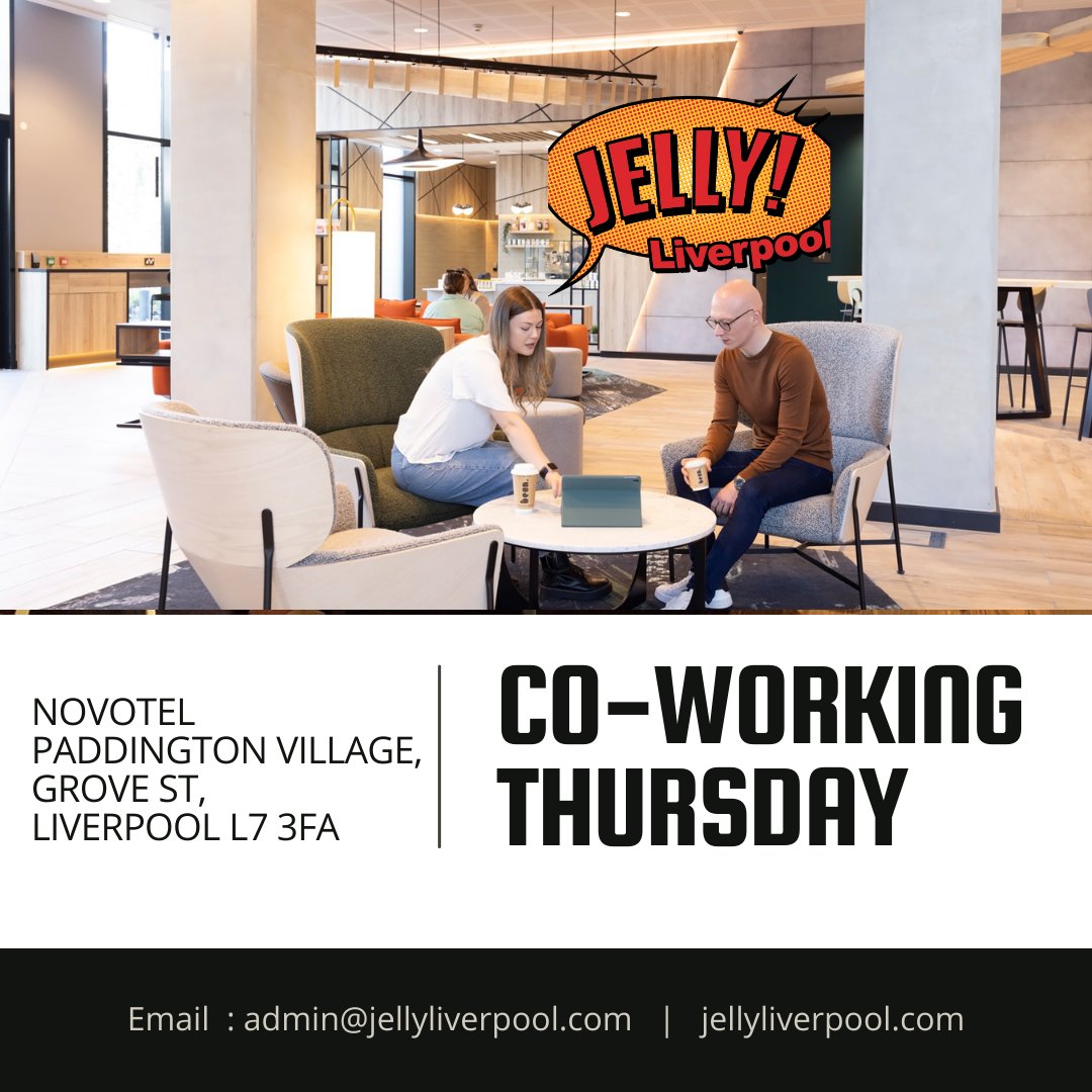 Fed up of working from the office?
Fed up of working from Home?
Then, join us this Thursday for our easy going coworking at Novotel Paddington Village

🔎Novotel Paddington Village
⏰9am till 5pm
💲Free - Just turn up

#Coworking #Networking #LiverpoolEvents #FreelancerLife