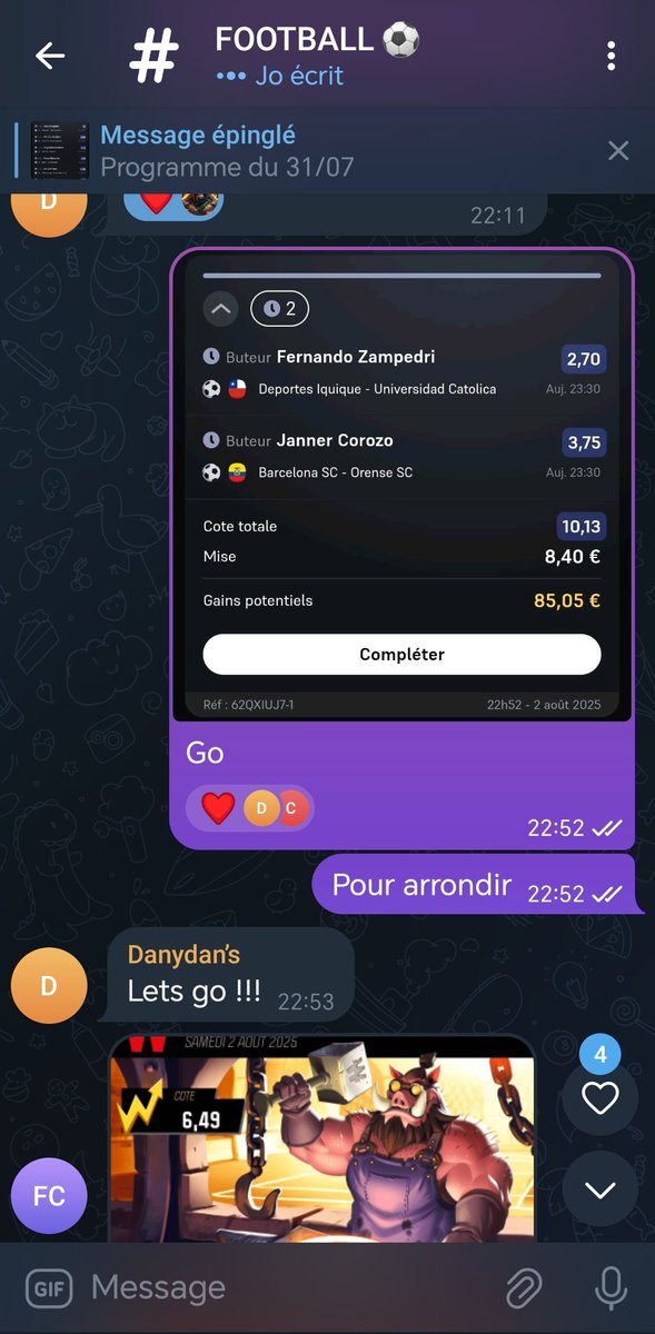 SUUU LA CÔTE À 10 QUI GLISSE EN 1MT ✅✅✅

POSTÉ DANS MON CANAL TOUT CE PASSE LÀ-BAS :

t.me/+-PHhJ50H2uNhZ…

#TeamParieur #TeamParieurs #Pronos