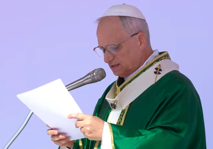 Pope Leo: We are not made for a life where everything is taken for granted and static, but for an existence that is constantly renewed through the gift of self in love." #jubileeofyouth