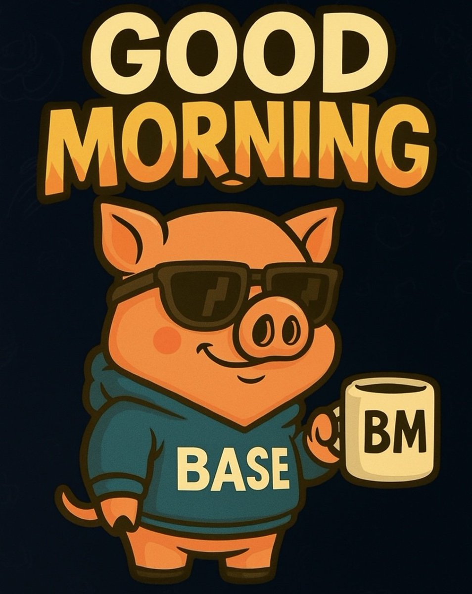 GM oink oink. The pig is back from mud to moon. More content coming from the pig. Just the beginning for this litte piggy. Stay piggish #piggles #base <a href="/MrMigglesOnBase/">Mr. Miggles</a>