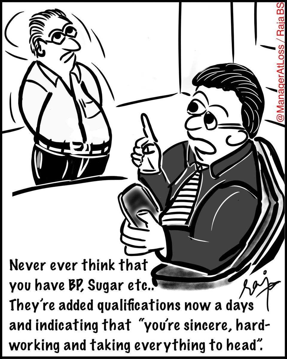 ManagerAtLOSS's tweet image. 💐💐💐A week end #cartoon on #Professional Stress and influence of our #lifestyle, work style and workload on our #health !!! #stressmanagement #management #cartoons #manageratloss