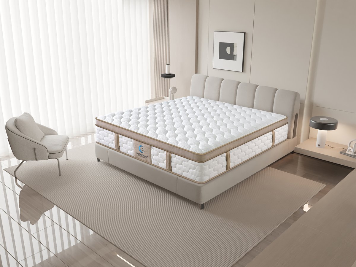 MengrouMattress's tweet image. Transform your sleep experience with MENGRUO mattresses. Enjoy unparalleled comfort and support every night for a rejuvenating rest. Sleep better, live better! 🌙🛏️ #springmattress #mattress #hotelmattress #memoryfoamspringmattress  #SleepRevolution #MENGRUO #Comfort