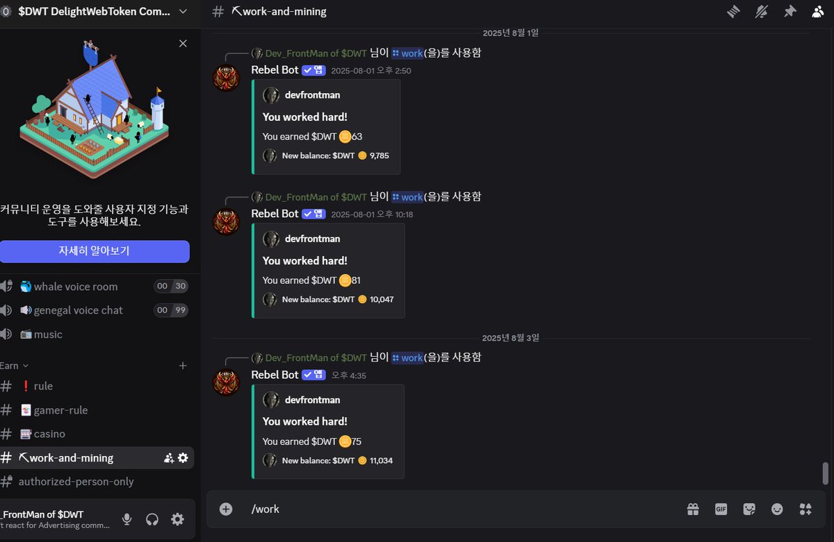 DelightWebToken's tweet photo. 📢Interesting News!
🤑Everyone can earn free $DWT just comment /work on Discord!
➕Plus, Just participate for other project's airdrop via Foundation's link and Get More Free $DWT
⛓️Discord Link : https://t.co/mtjnxqlmRw
#DWT #DelightWebToken https://t.co/dYa9G3T0zt