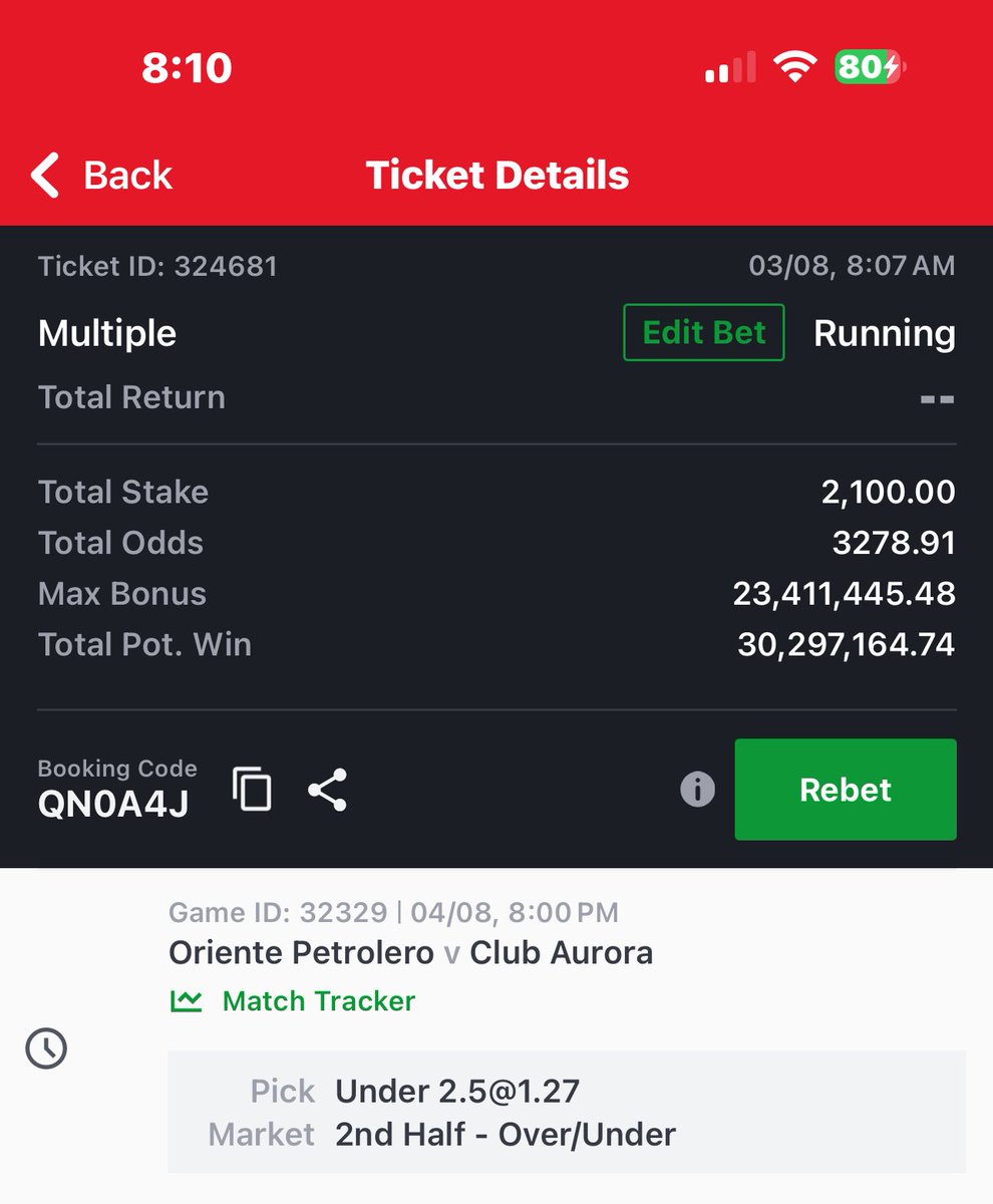 QN0A4J

2HALF UNDER 2.5 

PLAY THIS WE ARE WINNING 
💴💶💷💵 STAKE RESPONSIBLY 🔞

See edits here 👉 t.me/vecthortips