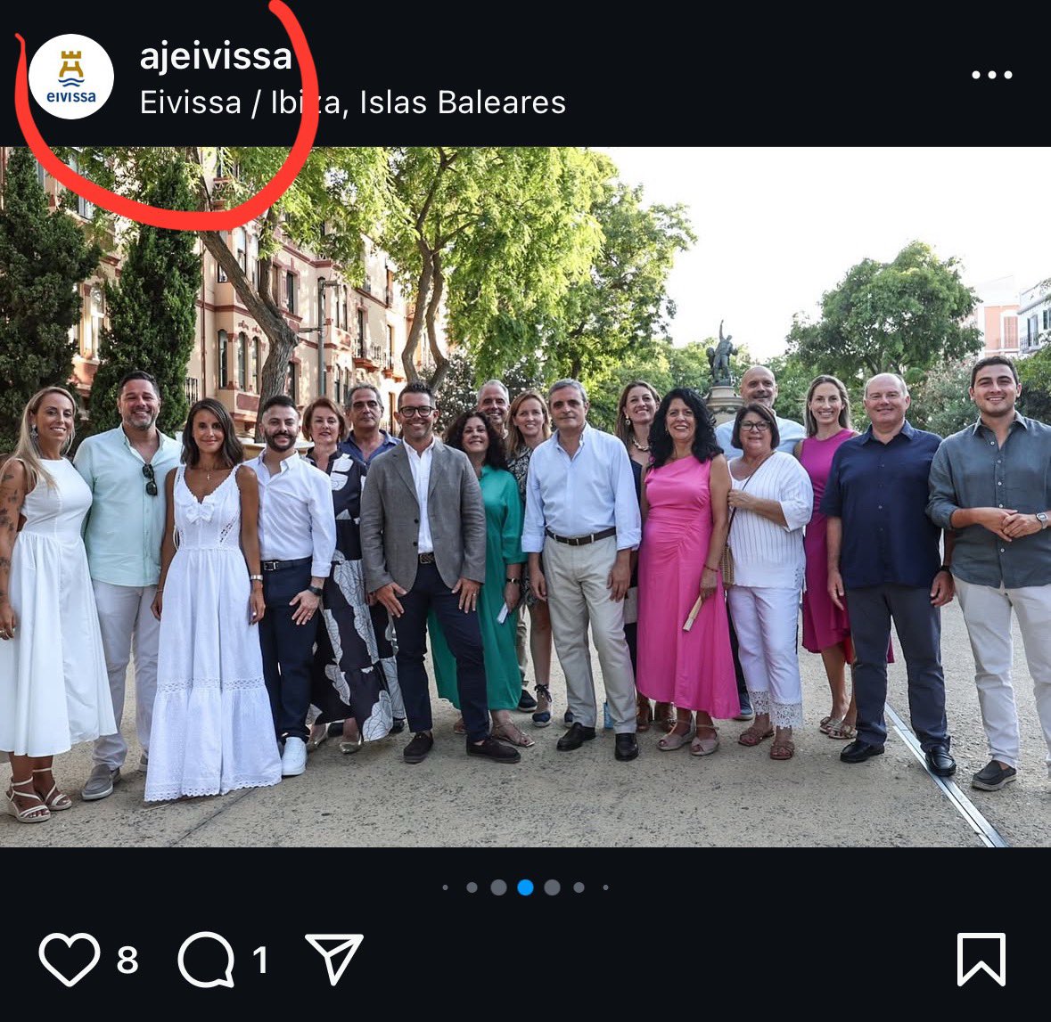 El departament de propaganda de Triguero ha decidit (ja fa temps) convertir la comunicació de l’Ajuntament d’Eivissa en una sucursal del seu partit. Només així s’entén aquesta foto de la delegació al complet del PP a les Festes de la Terra.  #ElModel #ElsGestors