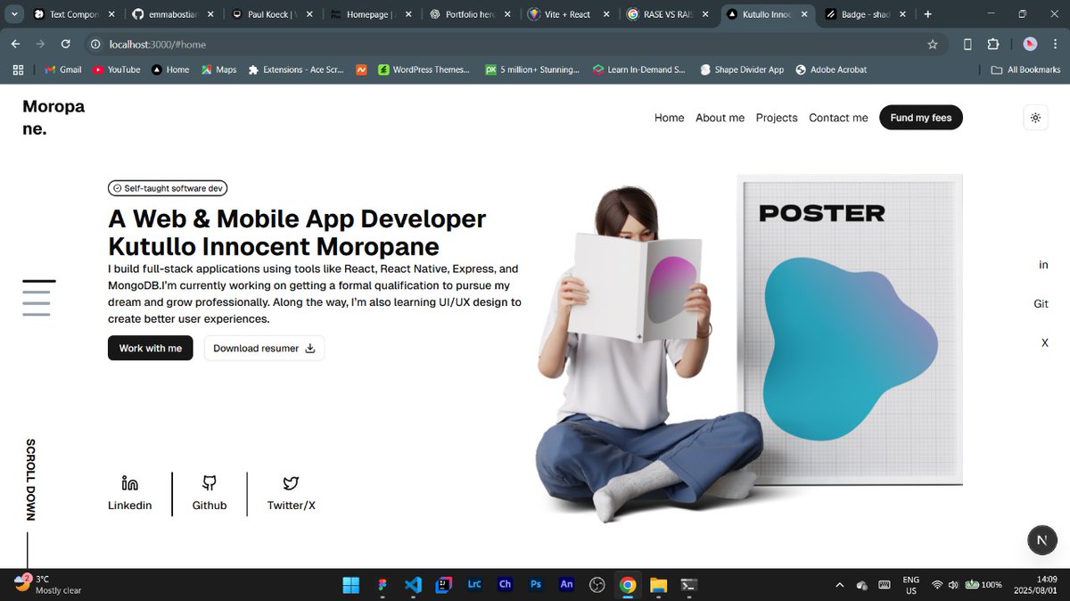 IKcracker_dev's tweet image. Working on my new portfolio 
#uiux #portfolio #seftwareengineering #developer