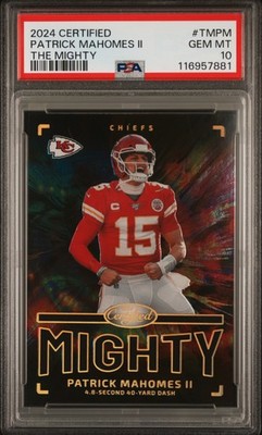 cardrecommender's tweet image. 2024 Panini Certified The Mighty #TMPM Patrick Mahomes Ii PSA 10 #ad #thehobby cardpromoter.com/2025/08/02/foo…