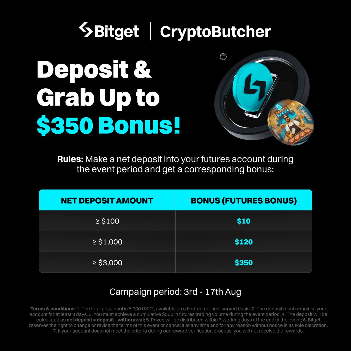 Cryptobutche's tweet photo. 🚨I just became an official partner with @bitgetglobal 

🎉To celebrate it We will do extra 

#Giveaway 🎉 
1 winner 50 $ustd
+ Extra futures deposit up to 350$

Sign up :https://t.co/qpBLeamMUh

🎈And proof Uid in comment 🎈
          🆘 Minimum 10 regist🆘
                ⏰3-17 August ⏰

#trade #Giveaways $bgb #bitget