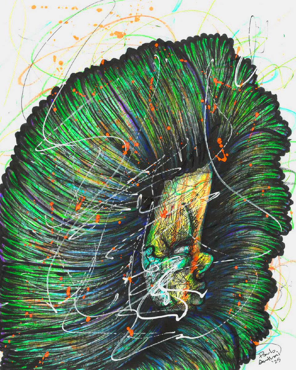 PauloAnthoni's tweet photo. Flower Head 1.
One with nature.

Ink on paper, Drawing.

Daily sketch break while waiting for my paintings to dry. Freeing images from my mind.

#ugleee #flowerdrawing #contemporaryart #flowerhead #lowbrow https://t.co/0gNscfztHR