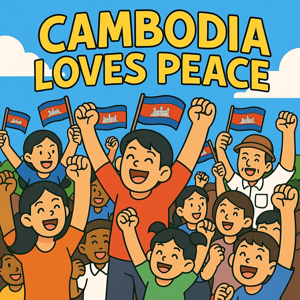 KonNeakh's tweet photo. Cambodia loves peace!

Cambodia not want war!

Cambodia standby the truth! https://t.co/GWlKexedBi