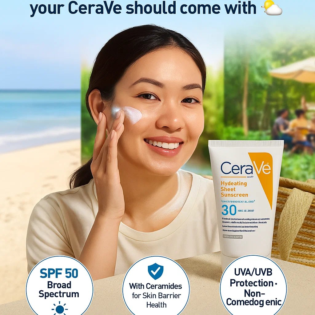 MAVMarketingAI's tweet image. 🌤️ Same sun-safe glow. Same trusted Ceramides.
But only 𝟏 CeraVe ad had beach babes packing SPF 𝘣𝘦𝘧𝘰𝘳𝘦 towels 😎🏖️

Which one made you say “That’s coming in my weekend bag”?👇
#CeraVeShield #SPFGlowUp #AdA_BTest #SunSmartSkin
