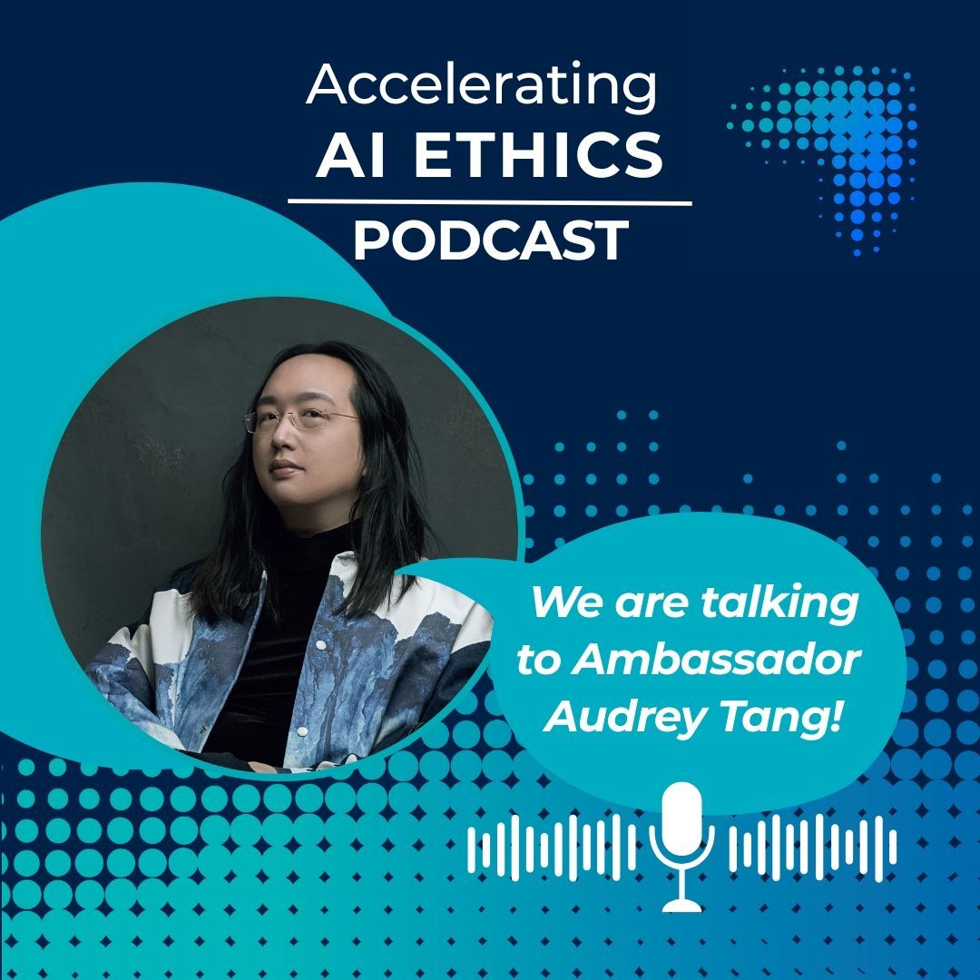 Accelerator Fellowship Programme @EthicsinAi (@ethicsinai_afp) on Twitter photo “What if AI could strengthen democracy?”
In our first episode, <a href="/audreyt/">⿻ Audrey Tang 唐鳳</a> joins Dr Caroline Green to discuss radical transparency, plurality, and civic tech.
Now streaming: accelerating-ai-ethics.captivate.fm/listen
#AudreyTang #AIEthics #DemocracyAndAI #Plurality #ResponsibleTech “What if AI could strengthen democracy?”
In our first episode, <a href="/audreyt/">⿻ Audrey Tang 唐鳳</a> joins Dr Caroline Green to discuss radical transparency, plurality, and civic tech.
Now streaming: accelerating-ai-ethics.captivate.fm/listen
#AudreyTang #AIEthics #DemocracyAndAI #Plurality #ResponsibleTech