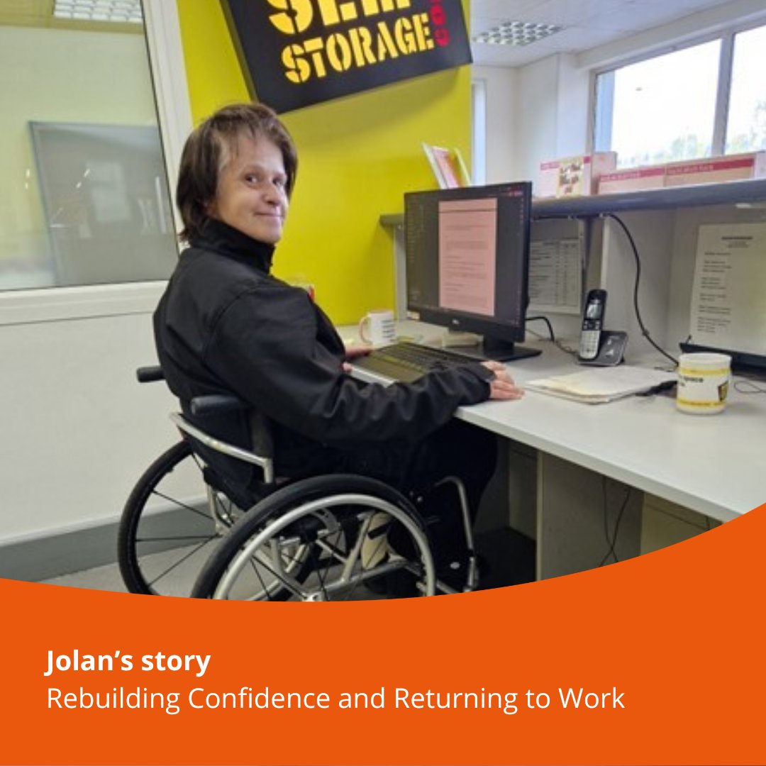 Back Up (@backuptrust) on Twitter photo “Now I feel like I have a future I can shape.” – Jolan
After a spinal cord injury, Jolan joined a Back Up multi-activity course, attended our Careers Fair, and completed a placement with <a href="/bigyellowss/">Big Yellow</a>
She’s now job hunting with confidence.
🔗 ow.ly/JgxF50WyxWT “Now I feel like I have a future I can shape.” – Jolan
After a spinal cord injury, Jolan joined a Back Up multi-activity course, attended our Careers Fair, and completed a placement with <a href="/bigyellowss/">Big Yellow</a>
She’s now job hunting with confidence.
🔗 ow.ly/JgxF50WyxWT