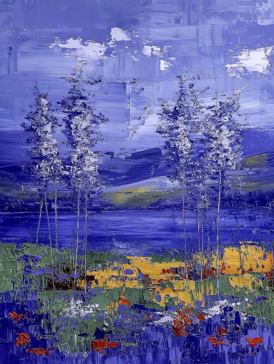 Aurora41155547's tweet photo. The Song of the Blue-Violet Meadow
#Art #Modernart #ExpressivImpressionism #AbstractNaturalism
#PostImpressionism #Verticalcomposition #CentralFocus
#impasto #PrussianBlue #IndigoViolet #Warmcolorjump https://t.co/BSNOeMWTRf