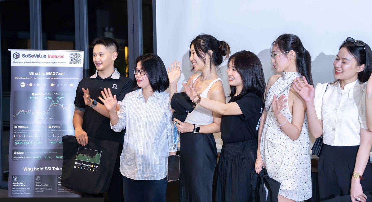 SoSoValue (@sosovaluecrypto) on Twitter photo What a night with the Vietnam Web3 fam 🇻🇳
An inspiring crowd of builders, investors, and researchers — all in one room.
The ideas sparked, the energy shared, the alpha exchanged — all reminded us of the magic that only a real community can bring.
Huge thanks to <a href="/RootDataCrypto/">RootData | We're Hiring</a>, What a night with the Vietnam Web3 fam 🇻🇳
An inspiring crowd of builders, investors, and researchers — all in one room.
The ideas sparked, the energy shared, the alpha exchanged — all reminded us of the magic that only a real community can bring.
Huge thanks to <a href="/RootDataCrypto/">RootData | We're Hiring</a>,