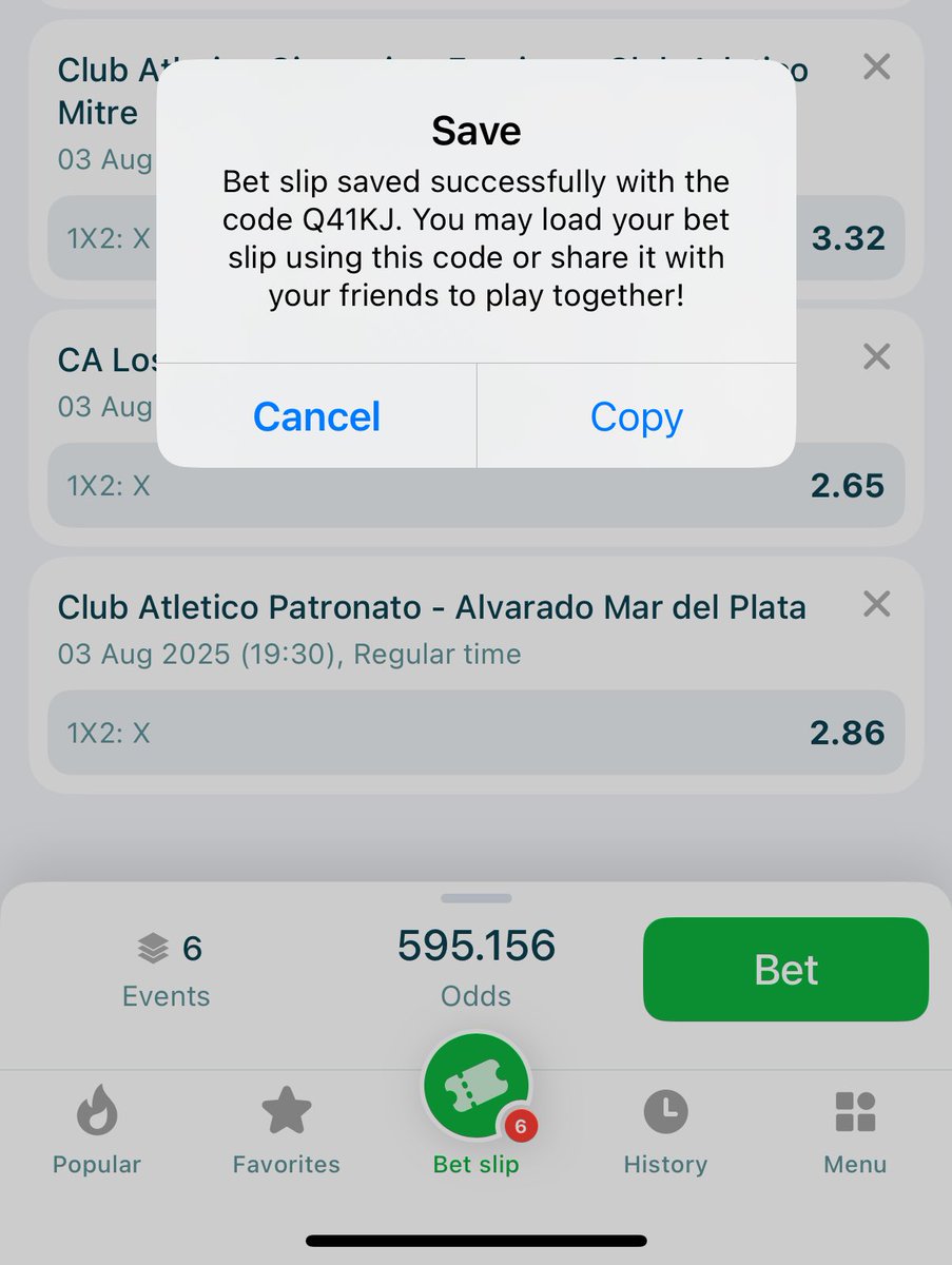 6/6 Draws on 22BET 💰🏆🏦

Register with the link and Promo Code below to get up to 100% welcome bonus and stake this game! 

Link - cutt.ly/9rSkQY1R

Promo code: KOZYKID22

22BET Global BOOKING CODE  - Q41KJ