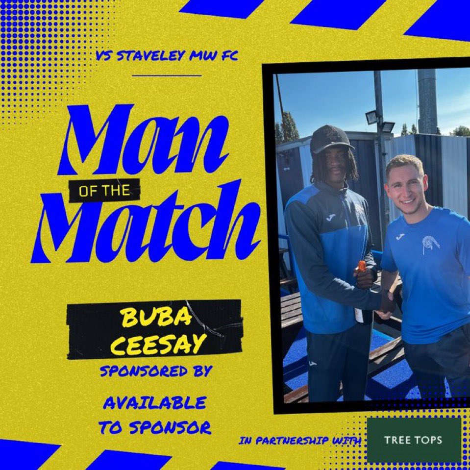 Gedling Miners Welfare FC (@gedlingmwfc) on Twitter photo 👏| Man of the Match! 
Our Man of the Match sponsored by Tree Tops Pub Mapperley in our 1-0 defeat to Staveley MW was Buba Ceesay! Buba was present his bottle by Jack Jepson! #UTM 👏| Man of the Match! 
Our Man of the Match sponsored by Tree Tops Pub Mapperley in our 1-0 defeat to Staveley MW was Buba Ceesay! Buba was present his bottle by Jack Jepson! #UTM