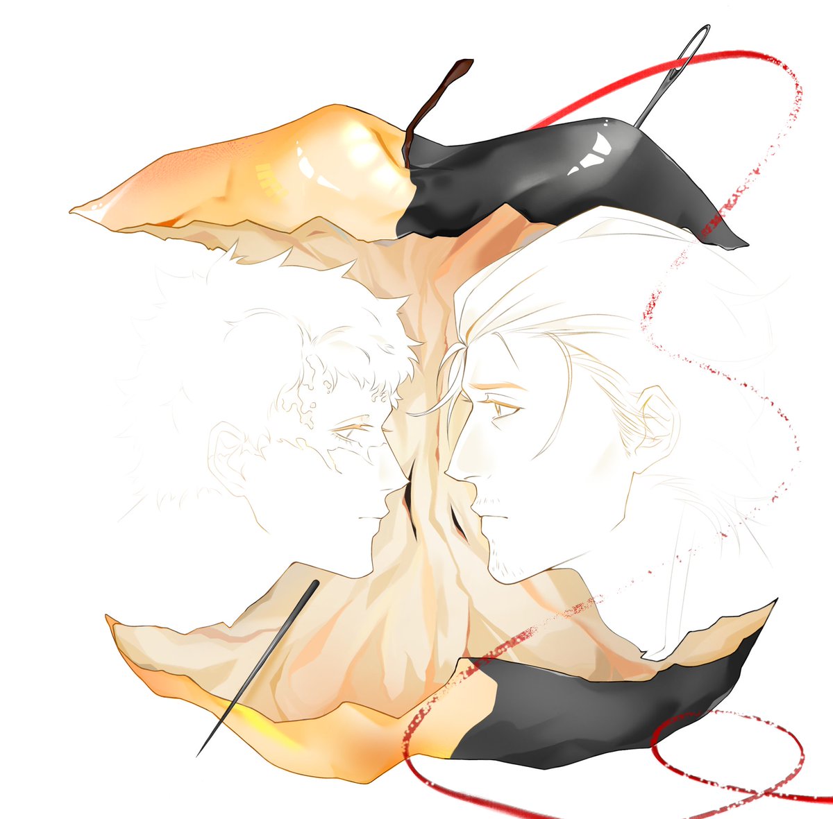 gregory_ch01746's tweet photo. I also wanted to take part in this trend 🍎 🪡 
#BlackClover https://t.co/Hcbnbkxp7H