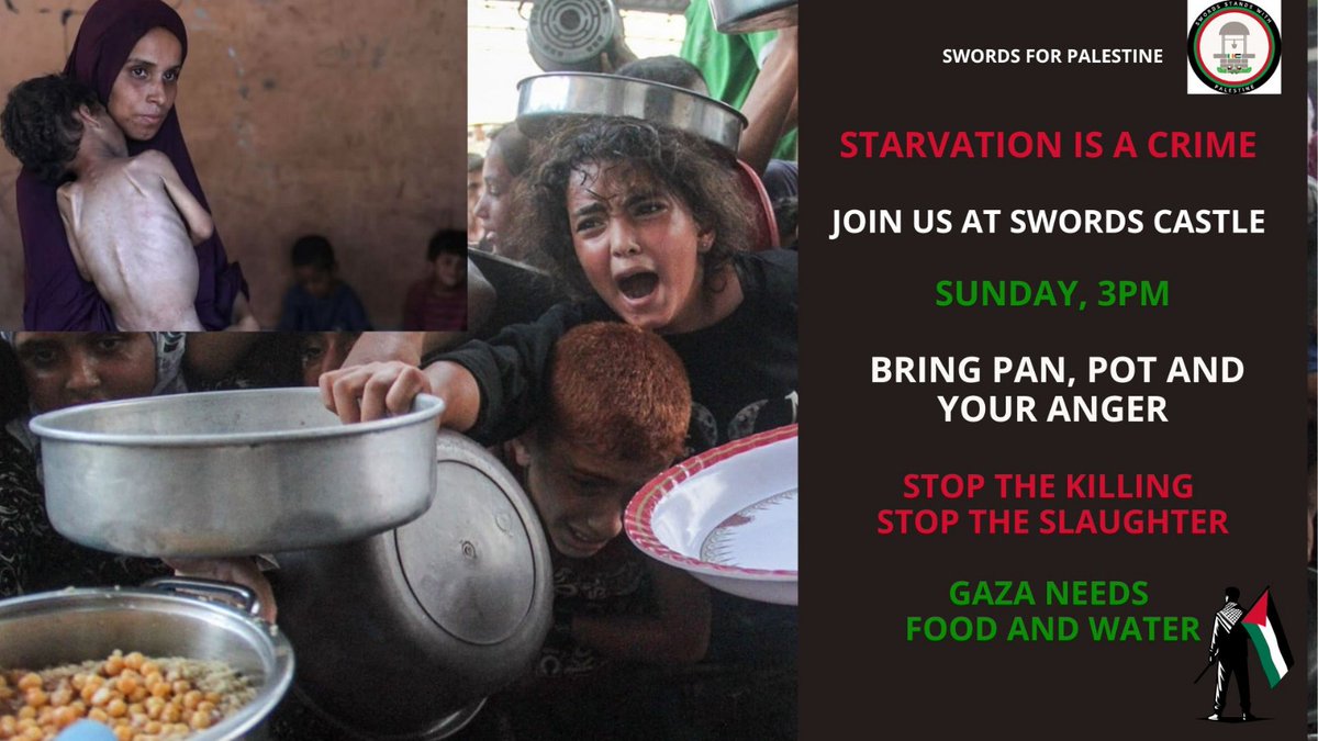 SwordsForPalestine (@swordspalestine) on Twitter photo Join us today at the Castle – 3PM
Gaza is starving. Raise your voice. 🇵🇸🇵🇸🇵🇸🇵🇸🇵🇸🇵🇸🇵🇸🇵🇸🇵🇸🇵🇸🇵🇸🇵🇸🇵🇸
<a href="/johncusack/">John Cusack</a> <a href="/rules172653/">rules</a> <a href="/petejm1958/">p.j.</a> <a href="/MarymoBelfast/">(っ◔◡◔)っ 𝑀𝒶rymo Belfast 🌱🍀 Ⓥ🇵🇸</a> <a href="/SARA2001NOOR/">Sara✌️💙🍉peaceFOReveryone</a> <a href="/kirkieEL/">Emsie</a> <a href="/NoG3nocide/">Mothers Against G3nocide</a> <a href="/shelie2019/">Shelie2019</a> <a href="/CillianMcLough1/">Cease Fire Now- #EndTheGenocide</a> <a href="/OllieDePaor/">Ollie Power</a> <a href="/AidanDonnelly96/">Aidan Donnelly 🇵🇸</a> <a href="/finnegan_eimear/">Eimear Finnegan</a> Join us today at the Castle – 3PM
Gaza is starving. Raise your voice. 🇵🇸🇵🇸🇵🇸🇵🇸🇵🇸🇵🇸🇵🇸🇵🇸🇵🇸🇵🇸🇵🇸🇵🇸🇵🇸
<a href="/johncusack/">John Cusack</a> <a href="/rules172653/">rules</a> <a href="/petejm1958/">p.j.</a> <a href="/MarymoBelfast/">(っ◔◡◔)っ 𝑀𝒶rymo Belfast 🌱🍀 Ⓥ🇵🇸</a> <a href="/SARA2001NOOR/">Sara✌️💙🍉peaceFOReveryone</a> <a href="/kirkieEL/">Emsie</a> <a href="/NoG3nocide/">Mothers Against G3nocide</a> <a href="/shelie2019/">Shelie2019</a> <a href="/CillianMcLough1/">Cease Fire Now- #EndTheGenocide</a> <a href="/OllieDePaor/">Ollie Power</a> <a href="/AidanDonnelly96/">Aidan Donnelly 🇵🇸</a> <a href="/finnegan_eimear/">Eimear Finnegan</a>