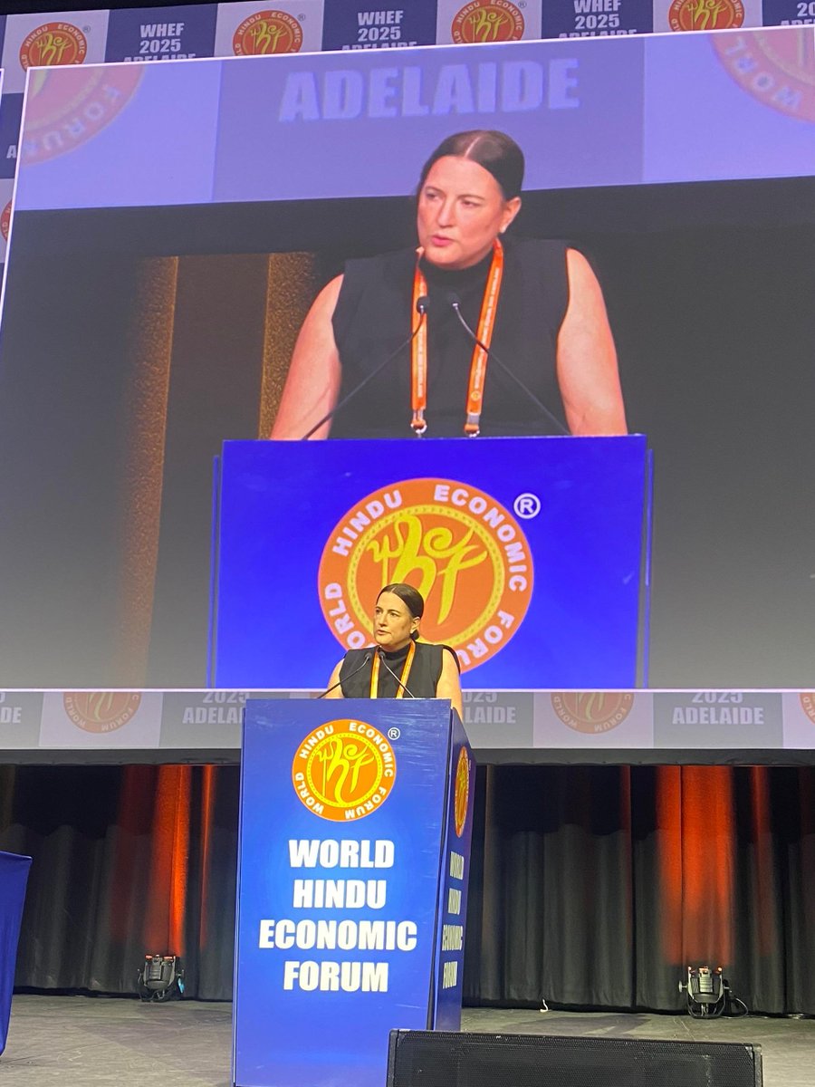 ⚡“The cost of inaction is far greater than a reaction.”

Ms. Joanna Kay, Program Director – International Strategy, Partnerships and Engagement at The Superpower Institute💬🪔

#WHEF2025 #WHEF2025Adelaide