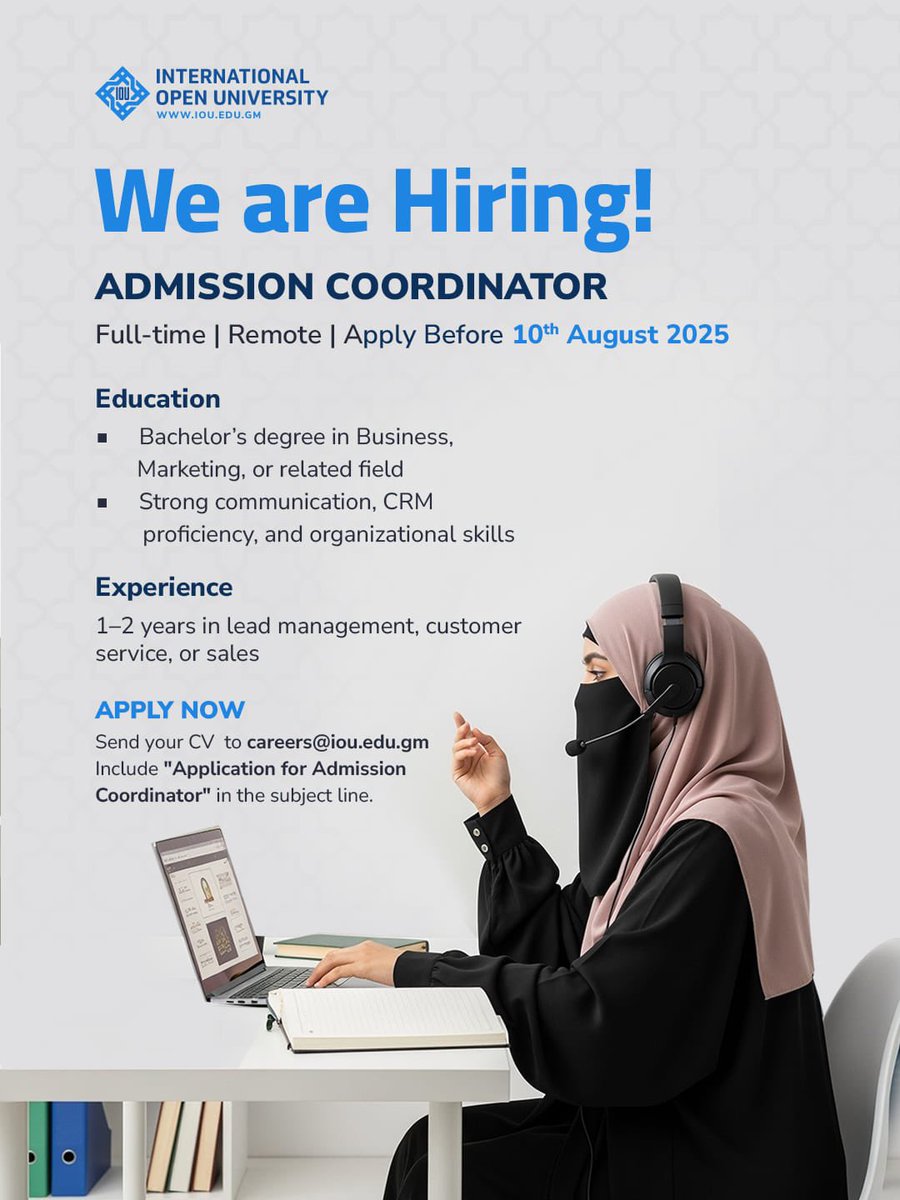IOU_Alumni's tweet photo. Know further job posts here https://t.co/pqTFafuUpU https://t.co/dd6lrpIT2B