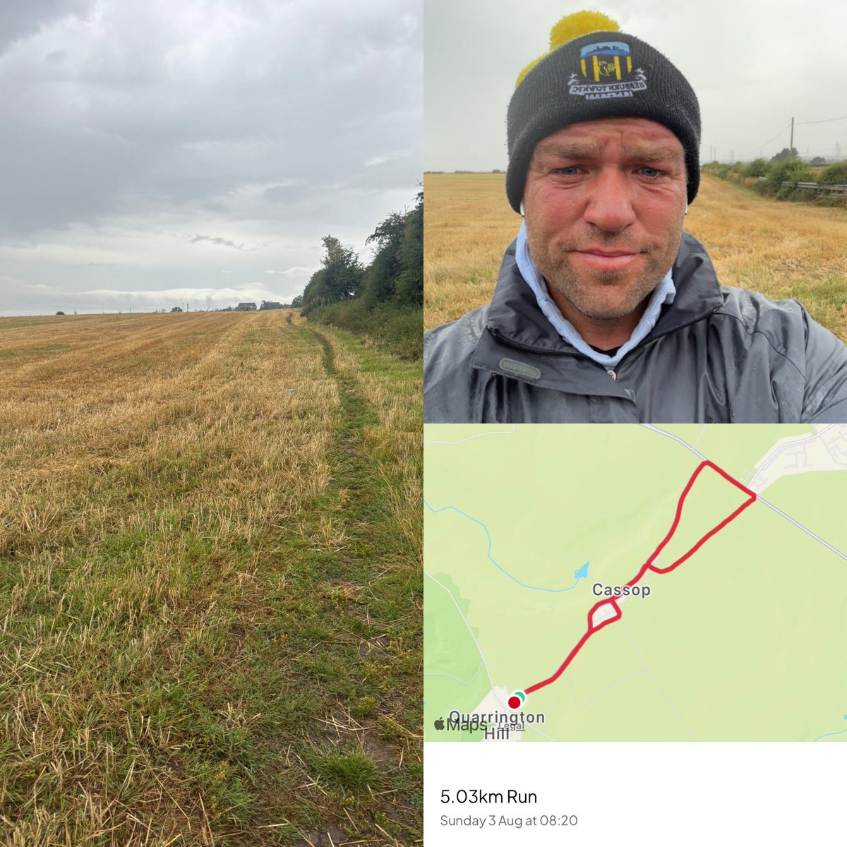 Wet &amp; miserable this morning… it was raining as well 😅 🏃‍♂️