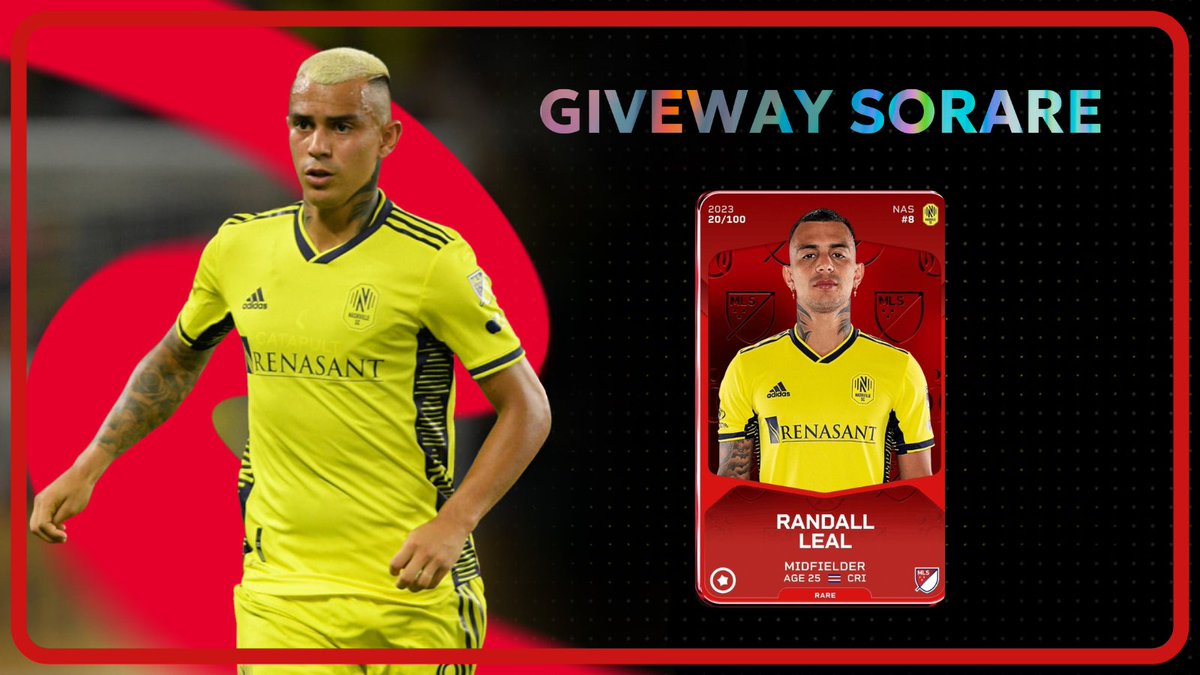 🎁 SUNDAY GIVEWAY SORARE 🎁

Try to win Randall Leal as a rare card 
To participate ⤵️

1️⃣ Follow me on X and #Sorare
2️⃣ RT &amp; ❤️ this post
3️⃣ Tag a friend ! 🫂

Winner announced this evening ⏳️

#SorareGiveaway #MLS #sorare26