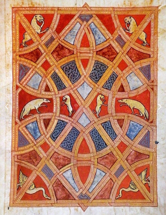 Entrelazos y animales del Beato de Saint Sever. Mediados del XI.  Biblioteca Nacional de París, ms. lat. 8878.  

#manuscritosiluminados #Beatos #Arte #Historia #PatrimonioCultural