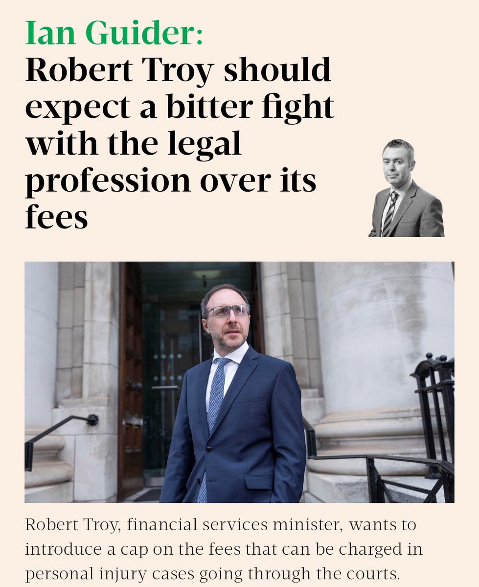 Ian Guider: Robert Troy should expect a bitter fight with the legal profession over its fees

#InsuranceReform 

businesspost.ie/analysis-opini…